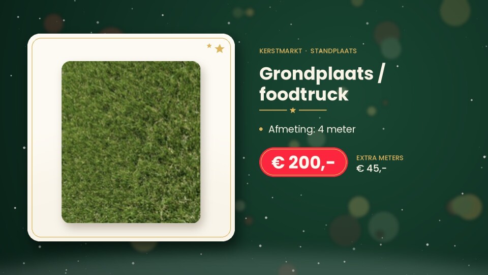 4 grondplaats foodtruck